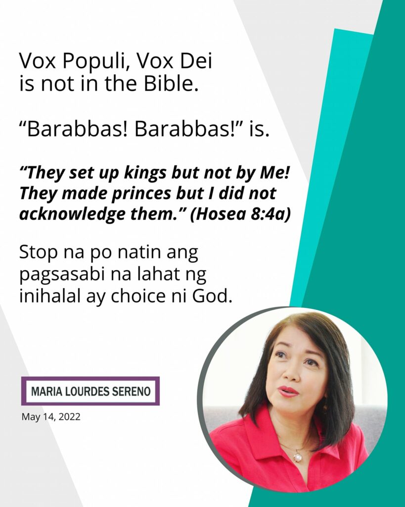 Vox Populi is not biblical